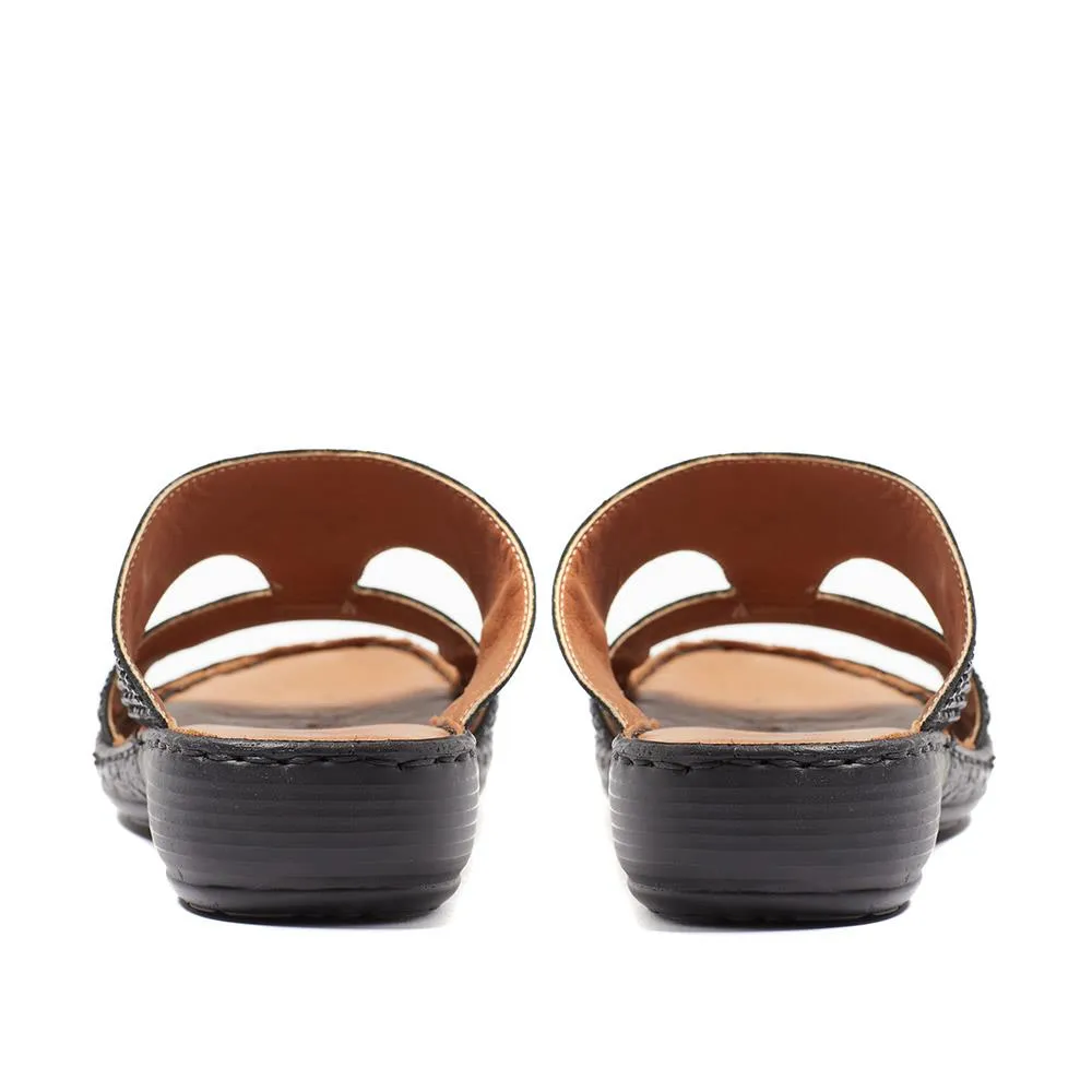 Leather Mule Sandals - LUCK37013 / 323 961