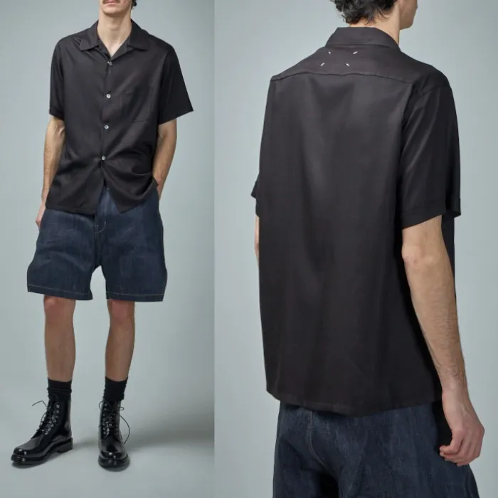 Maison Margiela  |Plain Short Sleeves Designers Shirts