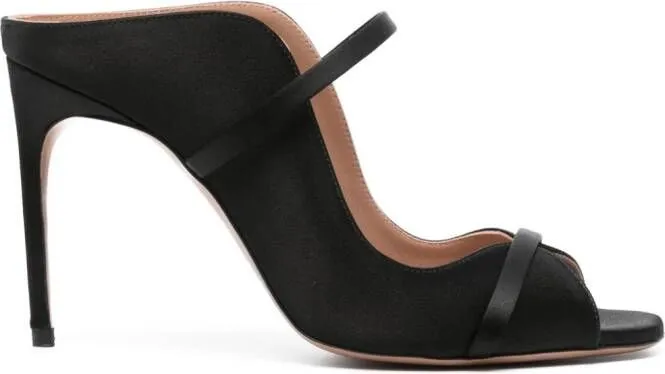 Malone Souliers Noah 90mm satin sandals Black