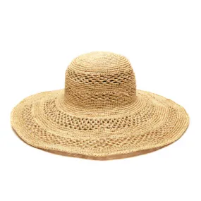 Mar Y Sol Siena Wide Brim Sun Hat, Natural