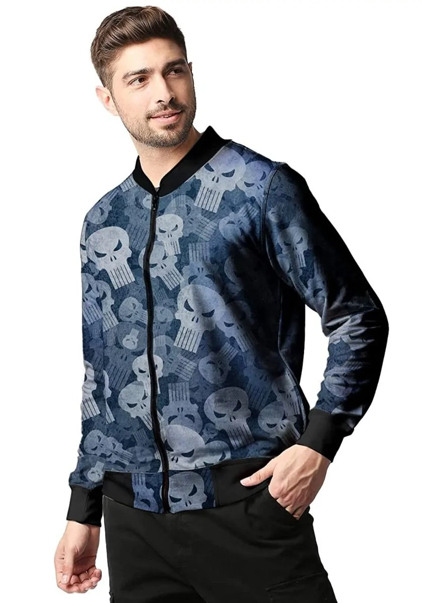 Men Bomber Jacket - Punisher