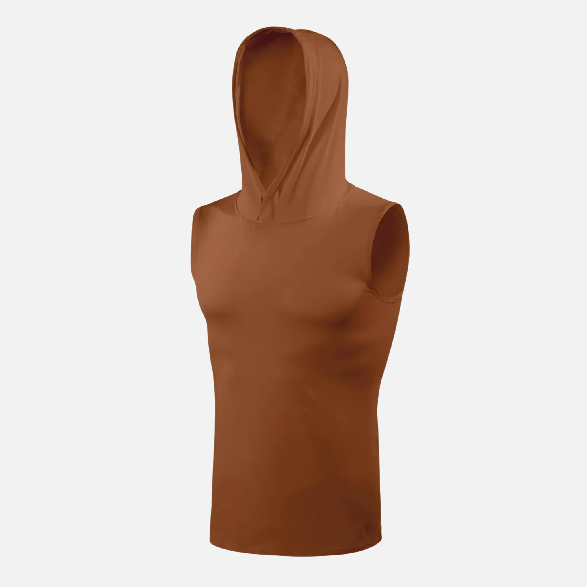 Mud Sleeveless Compression Hoodie