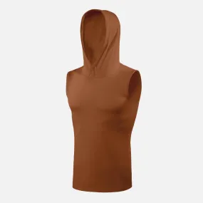 Mud Sleeveless Compression Hoodie