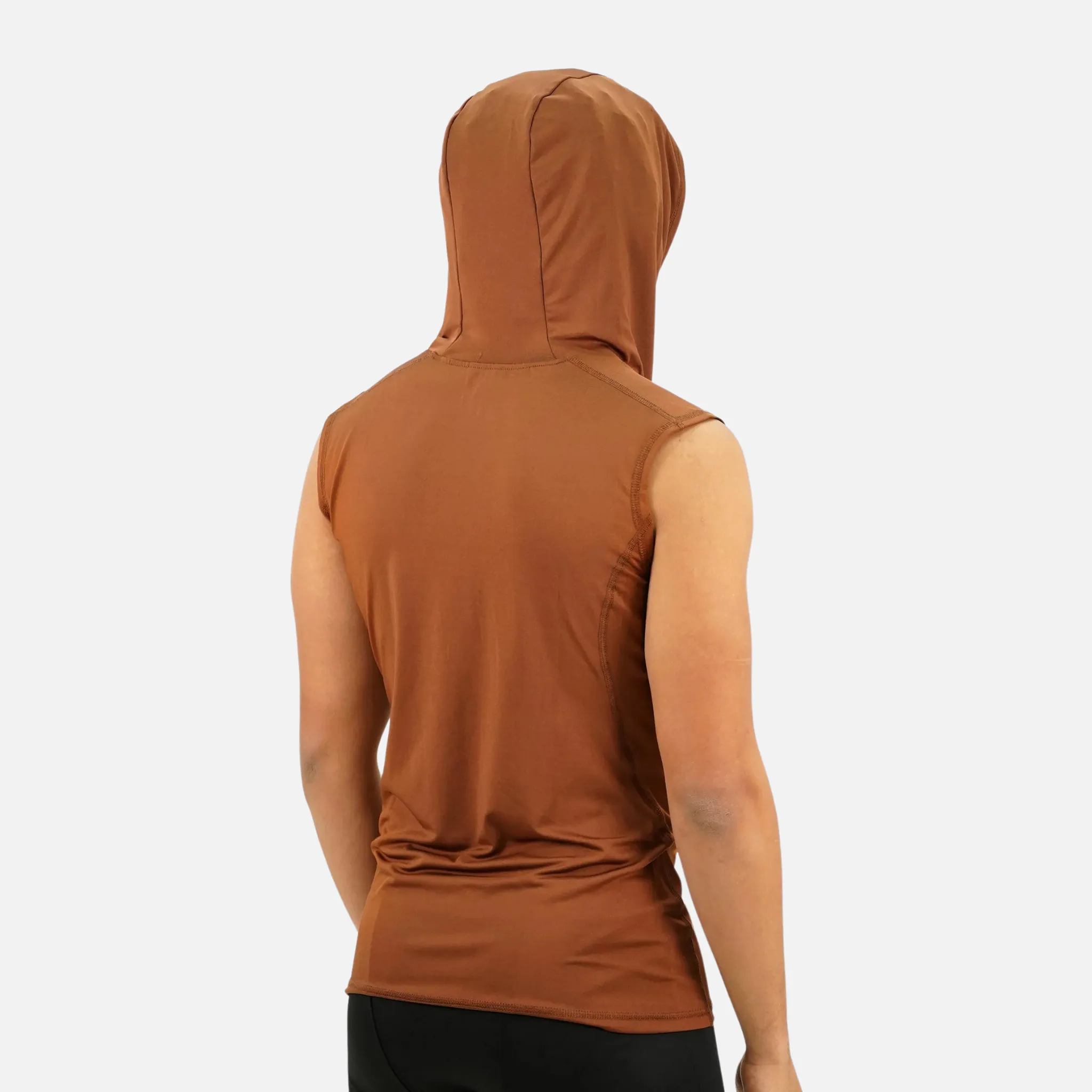 Mud Sleeveless Compression Hoodie