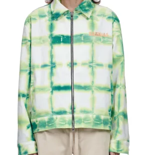 NAHMIAS - Tye Dye Zip Up Worker Jacket (green)