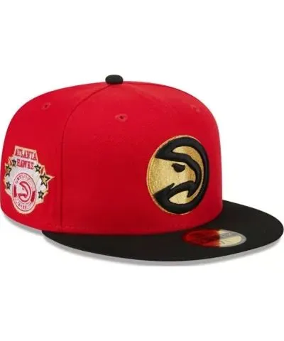 New Era Men's NBA Red/Black Atlanta Hawks Gameday Pop Stars 59FIFTY Fitted Hat