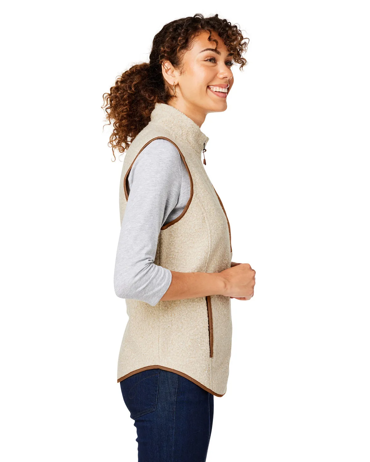 North End NE714W Ladies' Aura Sweater Fleece Vest