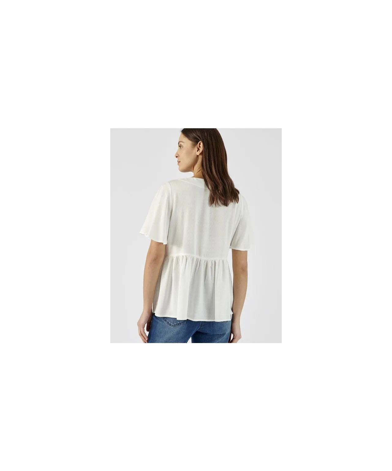 Off White Embroidered Blouse