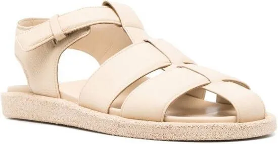 Officine Creative Inner caged leather sandals Neutrals