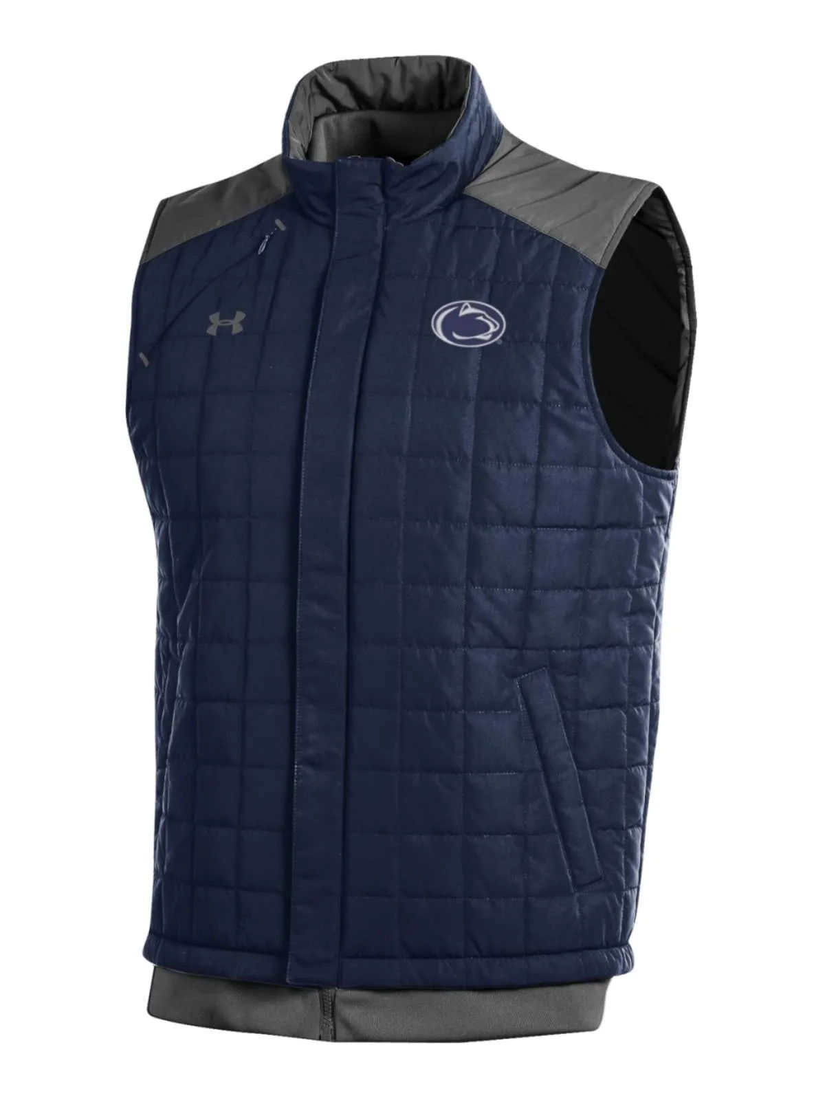 Penn State Nittany Lions Under Armour Navy Storm Loose Coldgear Full Zip Vest