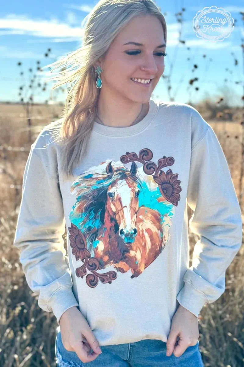 Plus Painted Pony Sweater