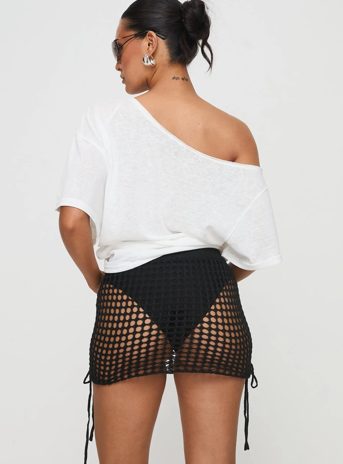 Rapturous Mini Skirt Black