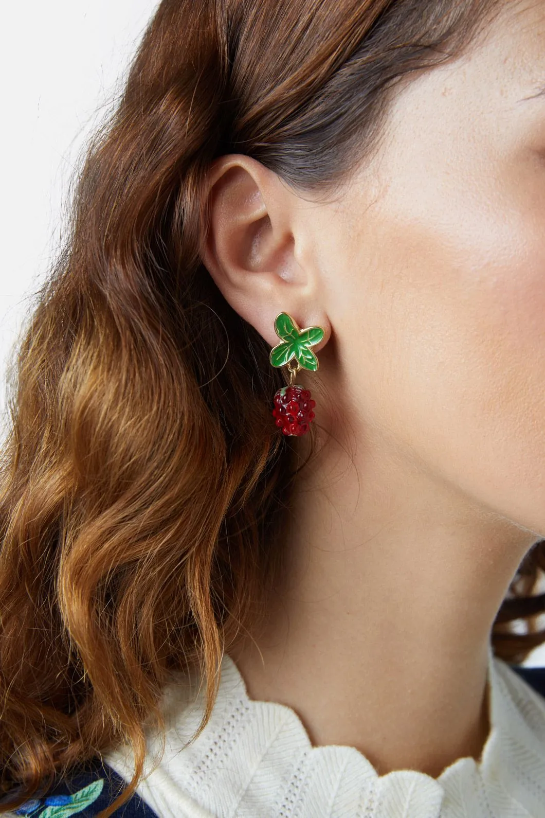 Raspberry Earrings