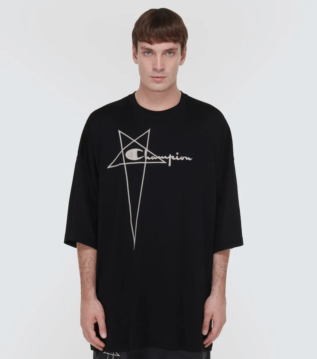 RICK OWENS  |Street Style Collaboration Cotton Designers T-Shirts