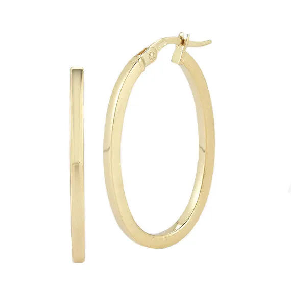 Roberto Coin 18k Yellow Gold 25MM Perfect Hoop Earrings