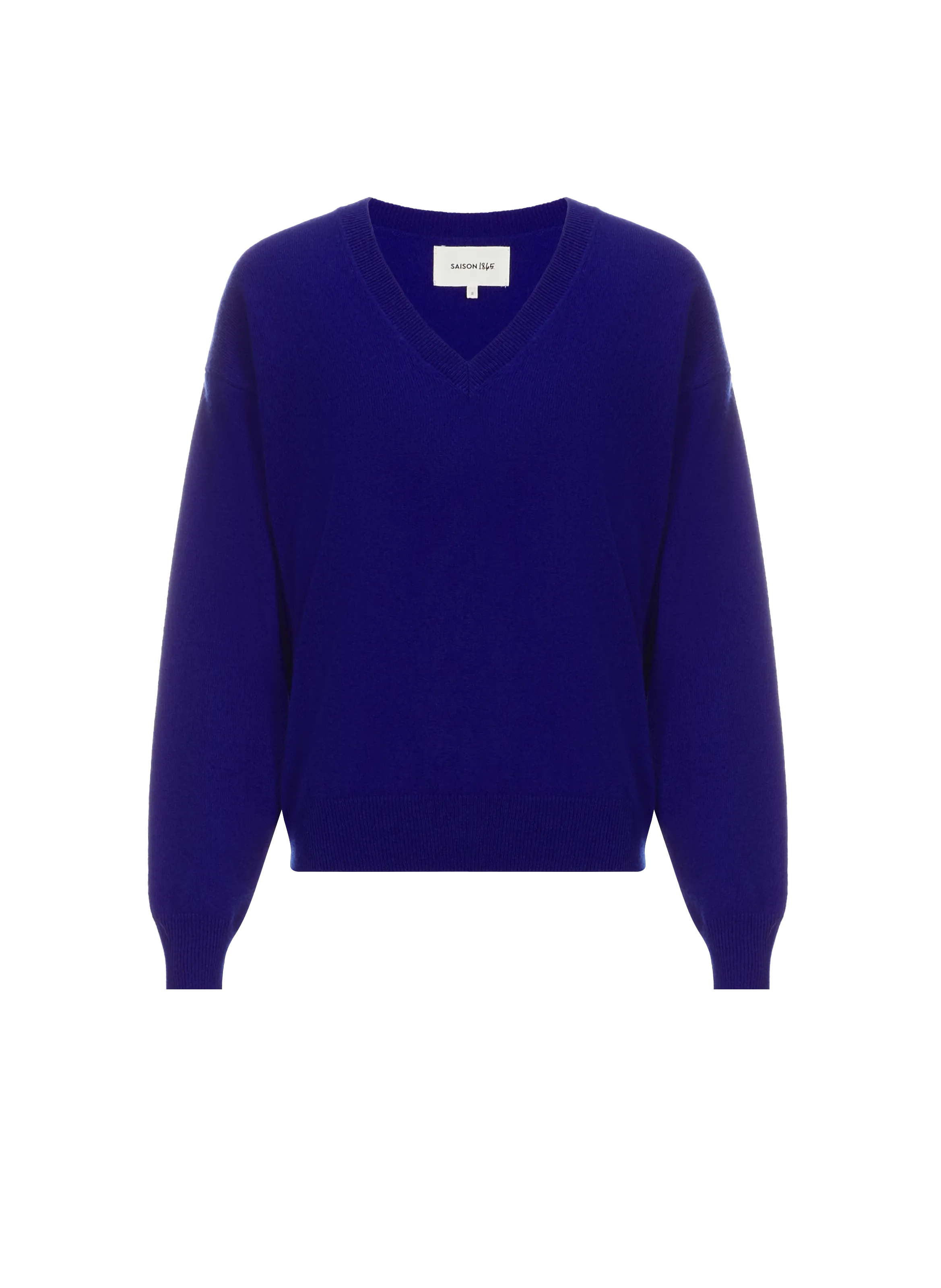 Saison 1865   Cashmere V-neck jumper - Blue