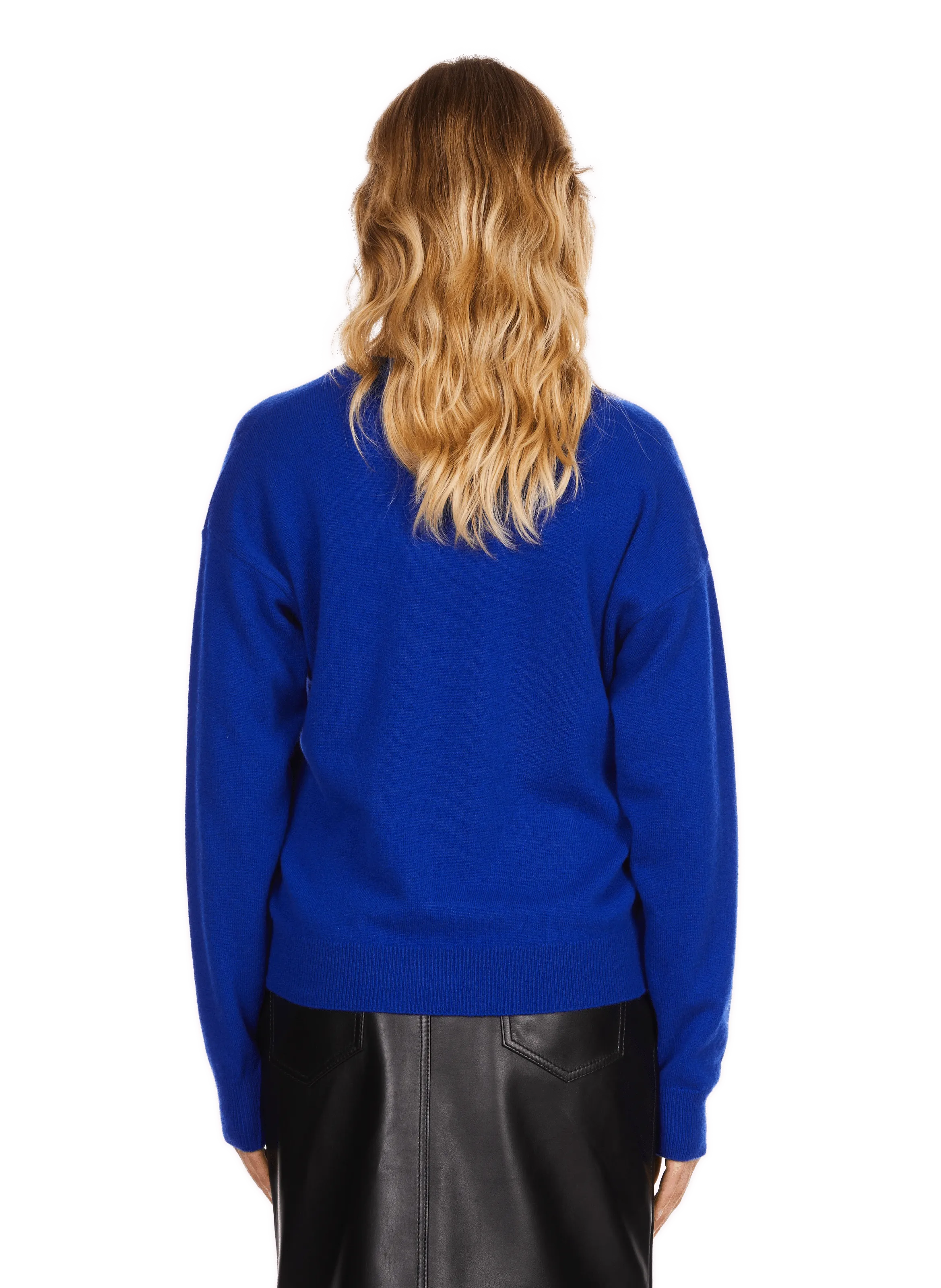 Saison 1865   Cashmere V-neck jumper - Blue