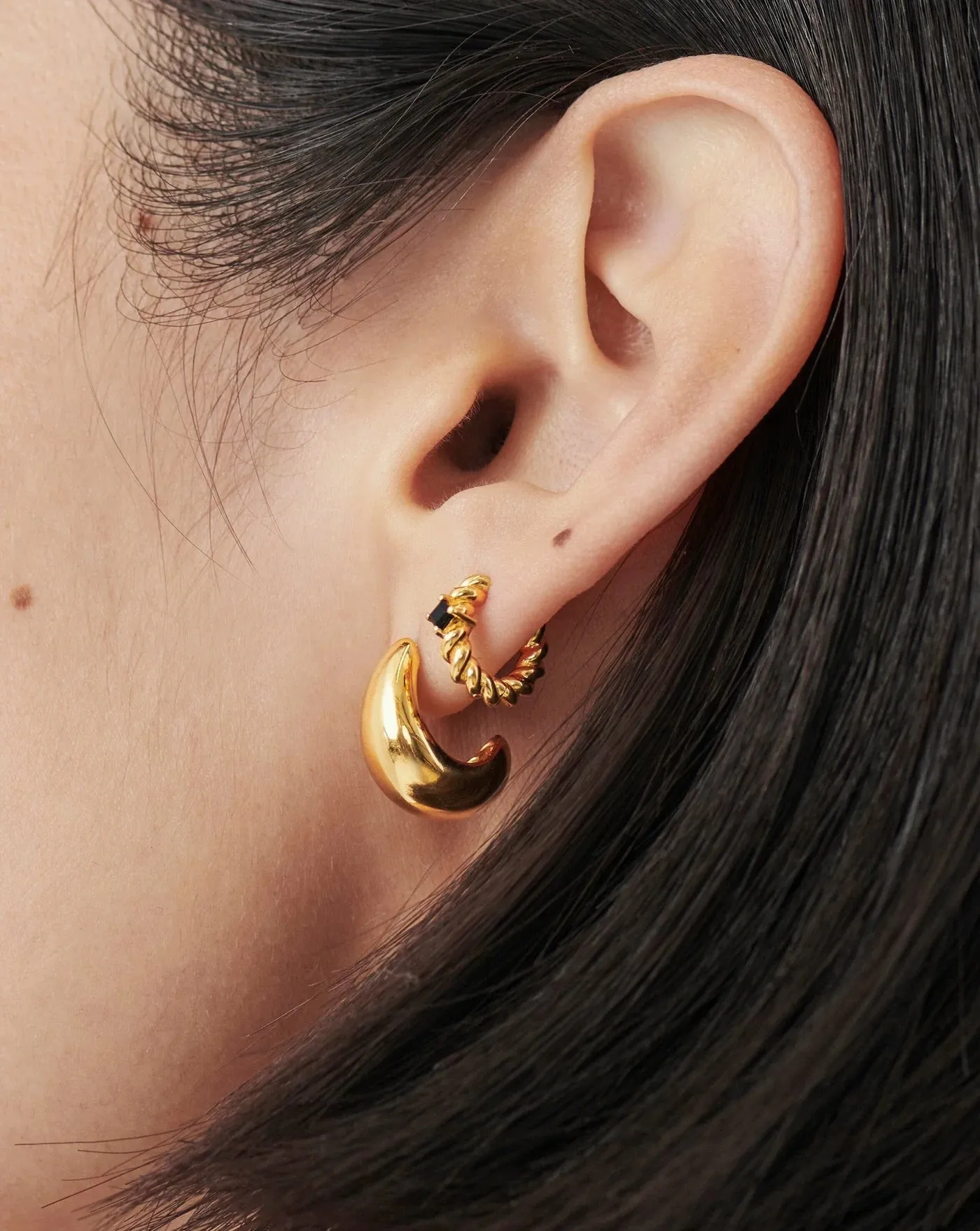 Savi Dome Small Hoop Earrings