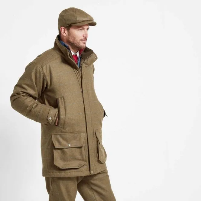 Schoffel Mens Ptarmigan Tweed Classic Coat in Corry Tweed