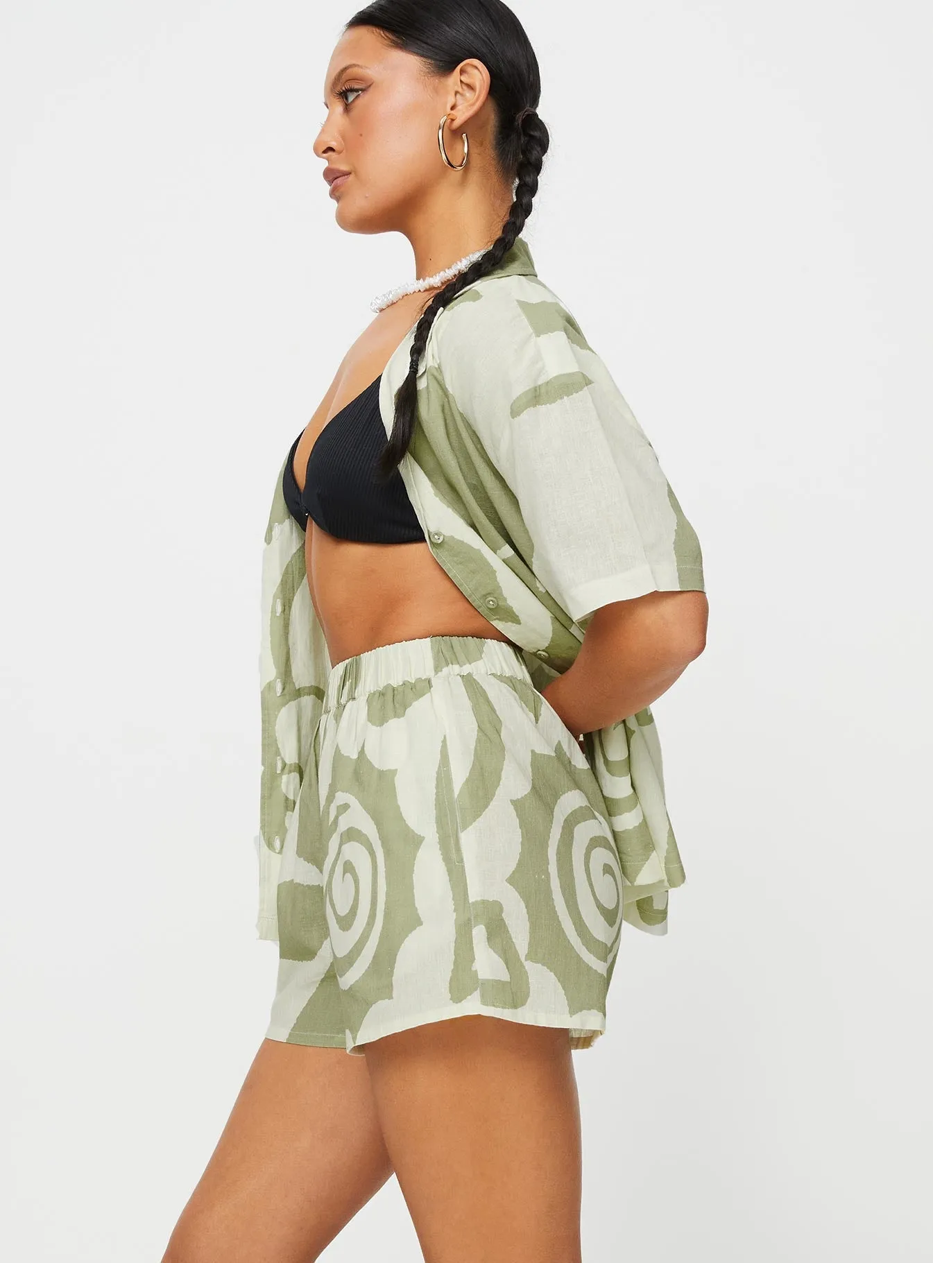 Sea Shorts Green / Cream