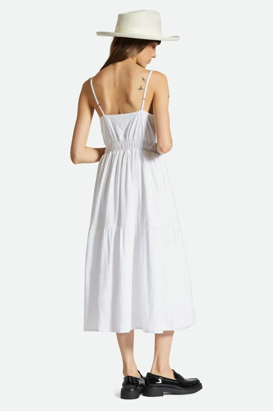 Sidney Dress - White Solid