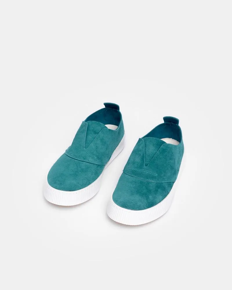 Slip On Sneaker in Aqua