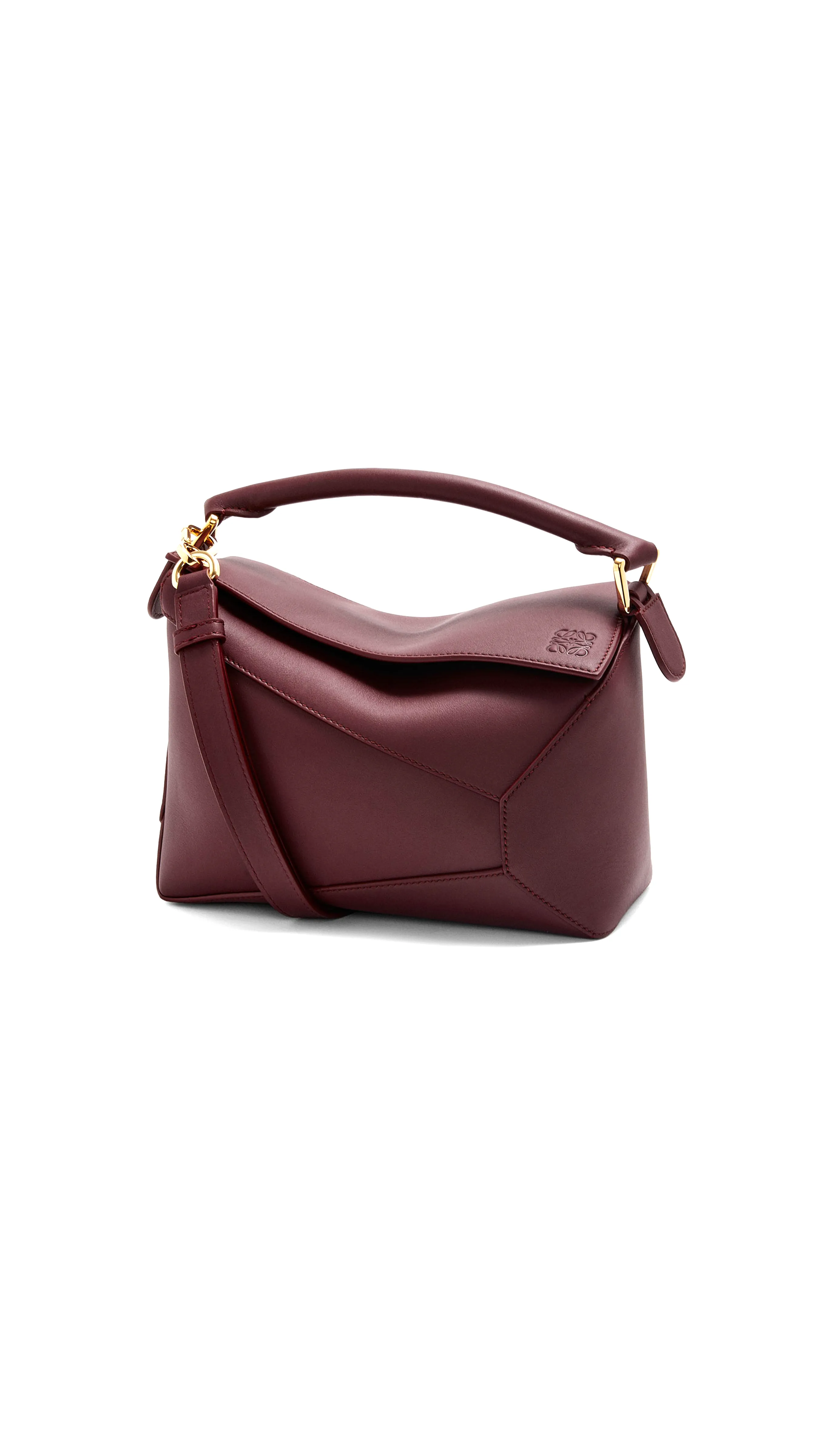 Small Puzzle Bag in Classic Calfskin - Dark Burgundy