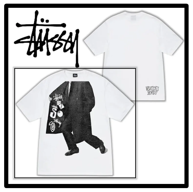 STUSSY  |Unisex Street Style Logo Skater Style T-Shirts