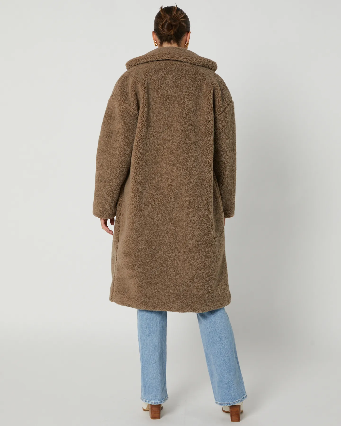 Swell Brogan Borg Coat - Mushroom | SurfStitch