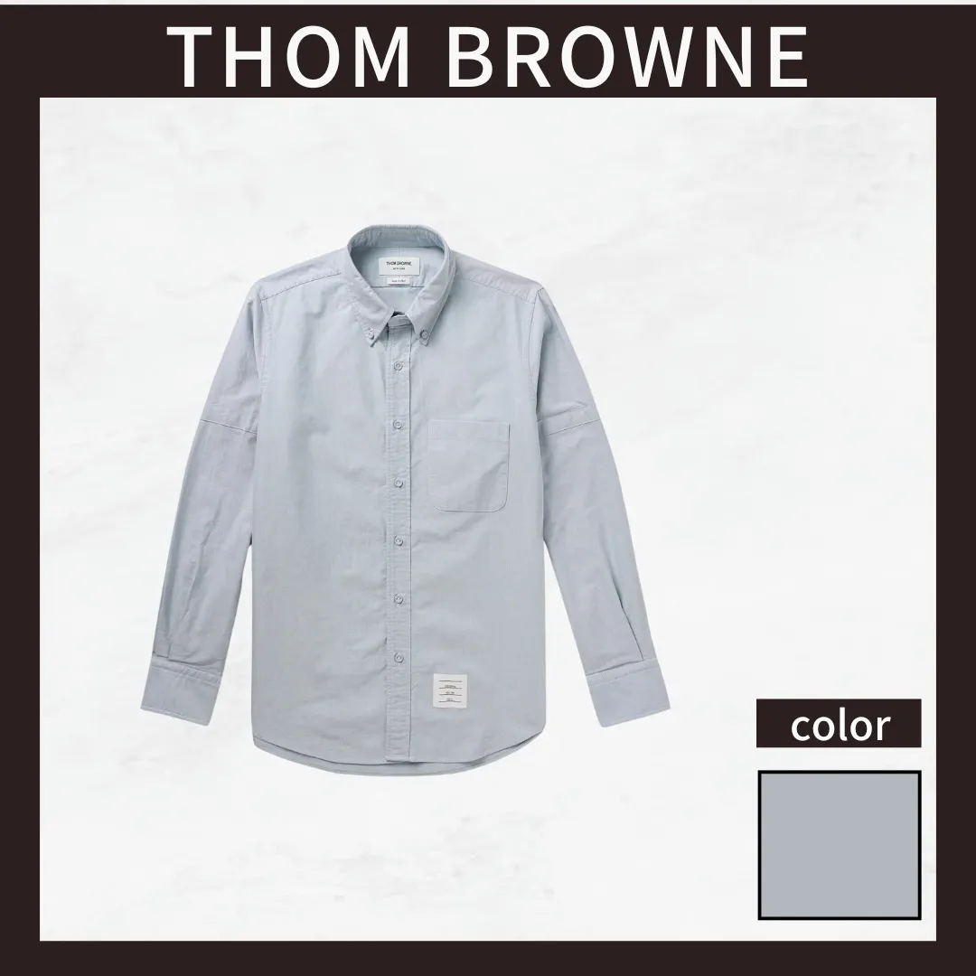 THOM BROWNE  |Cotton Logo Designers Shirts