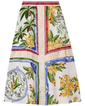 Tropical Destination Midi Skirt