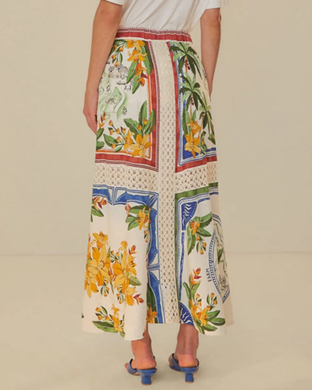 Tropical Destination Midi Skirt