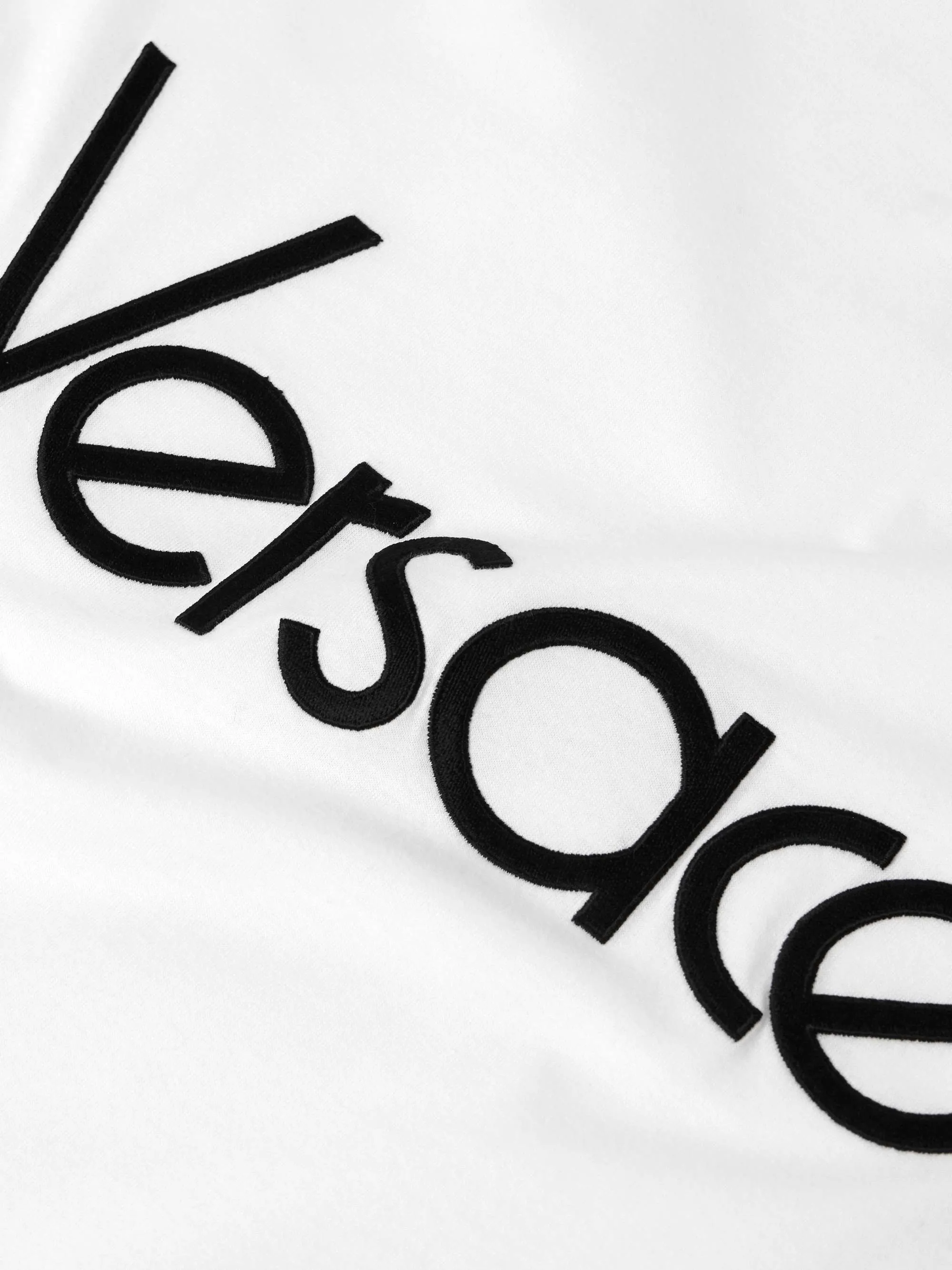 VERSACE  |Cotton Short Sleeves Logo Luxury T-Shirts