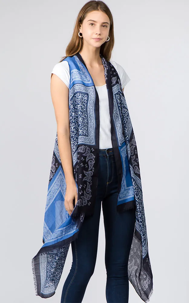 VP8242 Bandana Pattern Design Scarf Vest