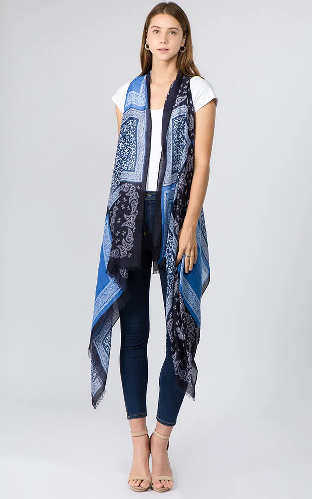 VP8242 Bandana Pattern Design Scarf Vest