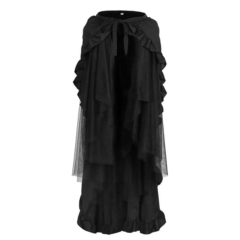 Women's Gothic Ruffled Mess Skirts