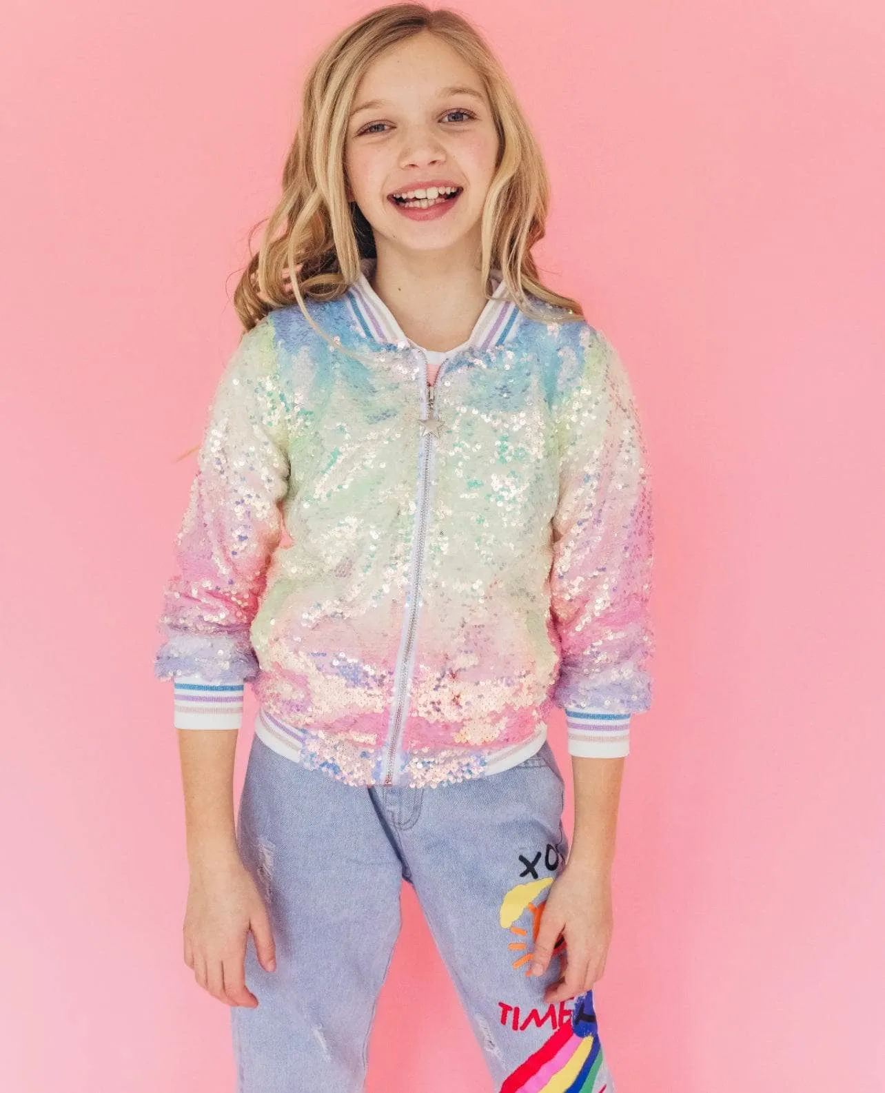 Women's Icy Ombre Sequin Jacket