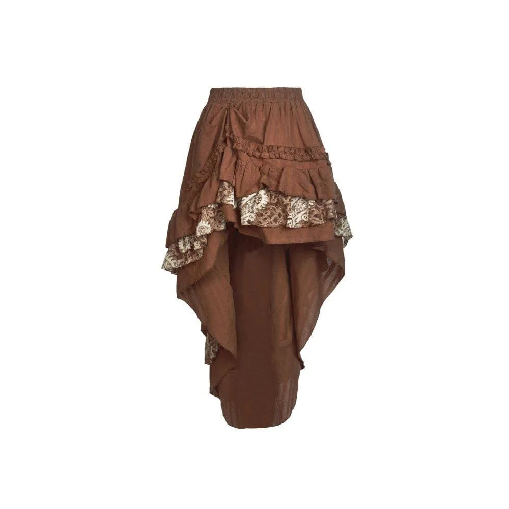 Women's Vintage Ruffles Irregular Skirts