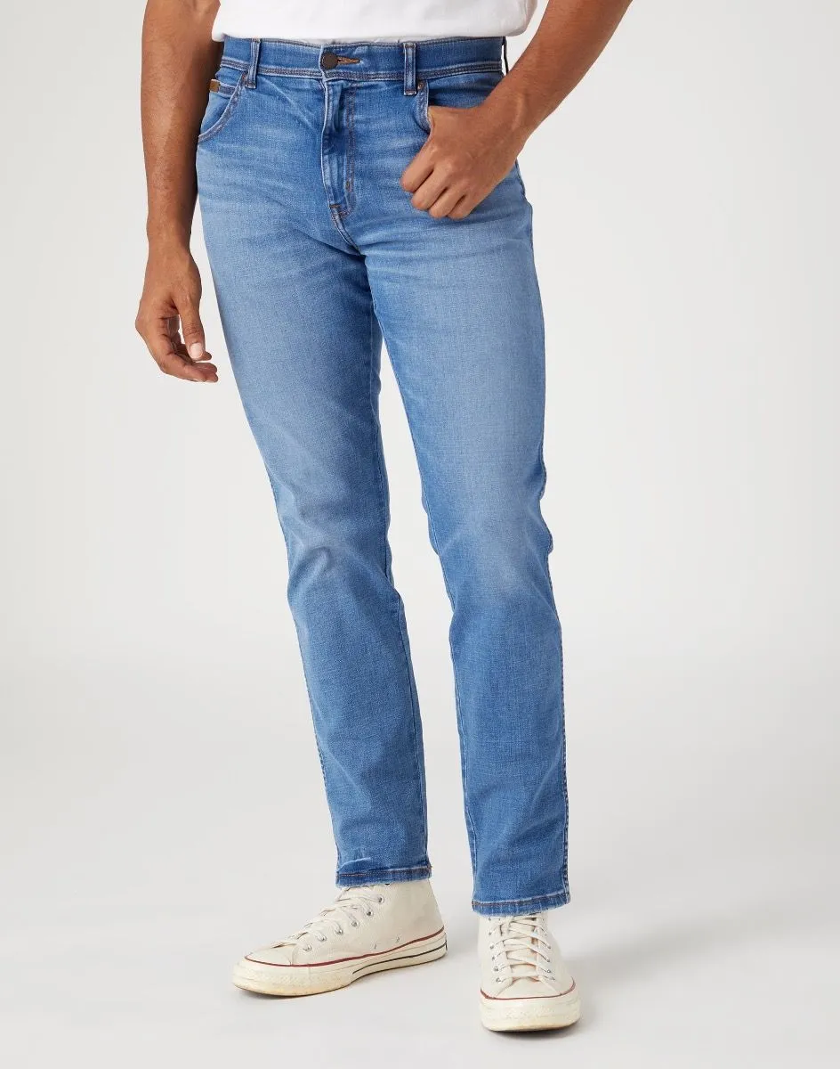 Wrangler Texas Slim Stretch Denim Jeans On Point